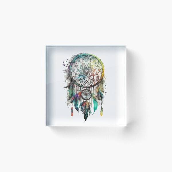 Item preview, Colorful Dreamcatcher - Native American Spiritual Symbol Dream Protection designed and sold by Dragonstrom.