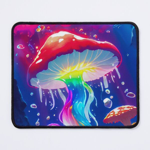 Item preview, Enchanted Forest Mushroom Watercolor Art Print - Botanical Illustration of Colorful Fungi and Toadstools for Home Decor and Nature Lovers designed and sold by The Oracle of Surrealism Sublime Consciousness.