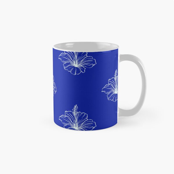 Item preview, Hibiscus Blue Background designed and sold by Cakedecorcairns.