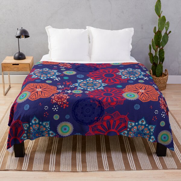 Item preview, mandalas and floral shapes combined modern pattern designed and sold by Malogue.