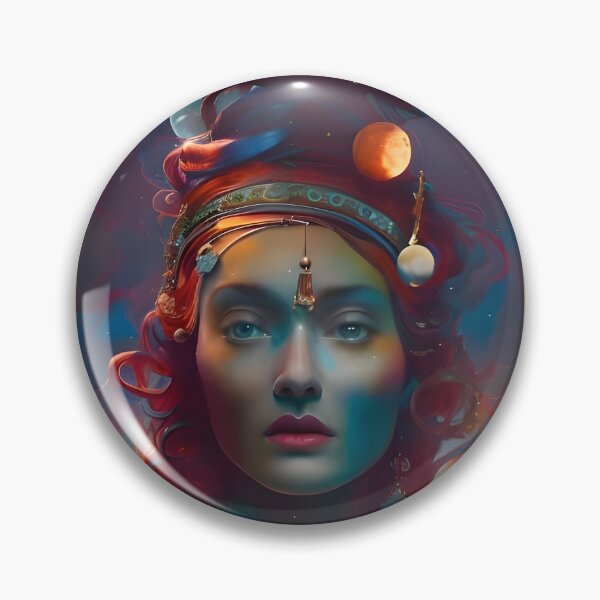 Item preview, Goddess of the Galaxy surrounded by Planets and Stardust designed and sold by DreamyEscapism.