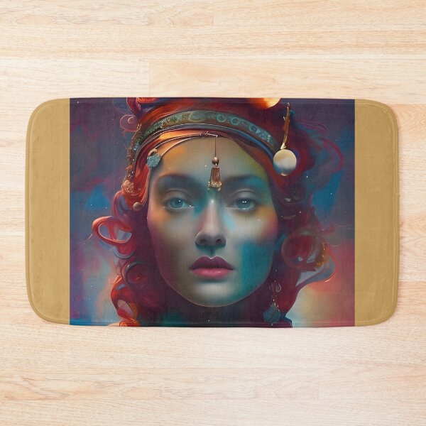 Item preview, Goddess of the Galaxy surrounded by Planets and Stardust designed and sold by DreamyEscapism.