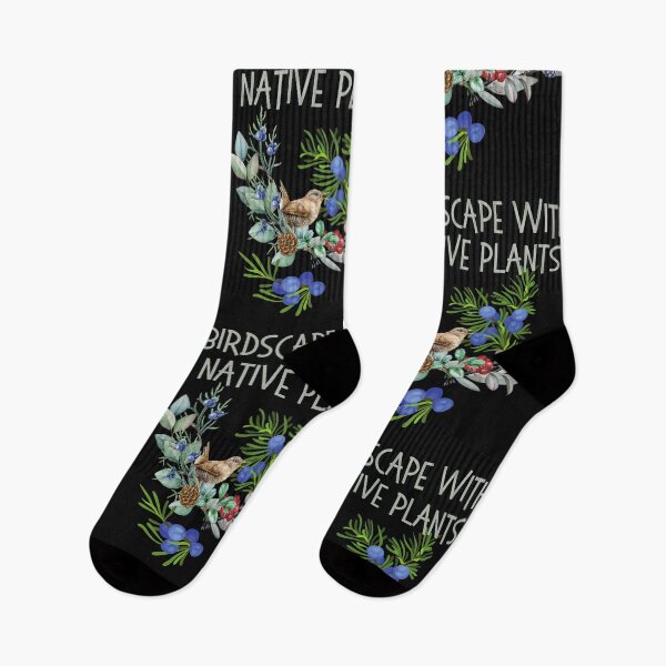 Item preview, Birdscape With Native Plants Colorful Nature Design designed and sold by EarthArtDesigns.