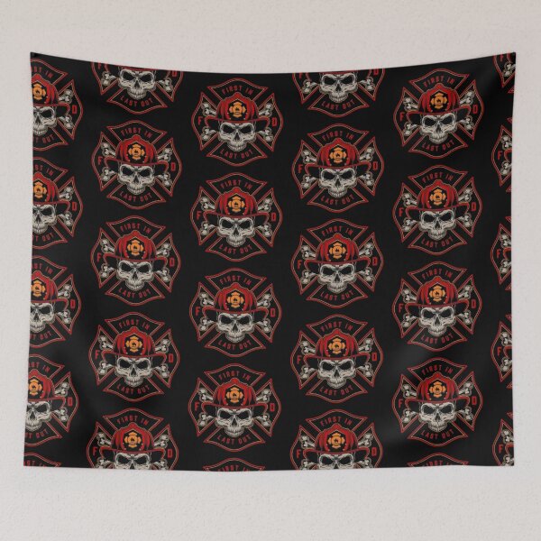 Item preview, First In Last Out - Firefighter Logo designed and sold by RENAGADE4LYF.