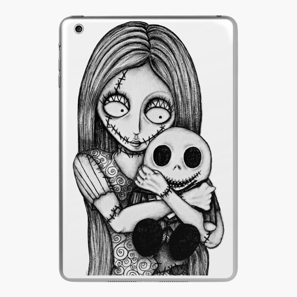 Tim Burton, Nightmare before Christmas, Drawing, Hand drawn, Design,  Illustration, Tim Burton art, Sketch, Doodles, Gifts, Presents  iPad Case  & Skin for Sale by Willow Days