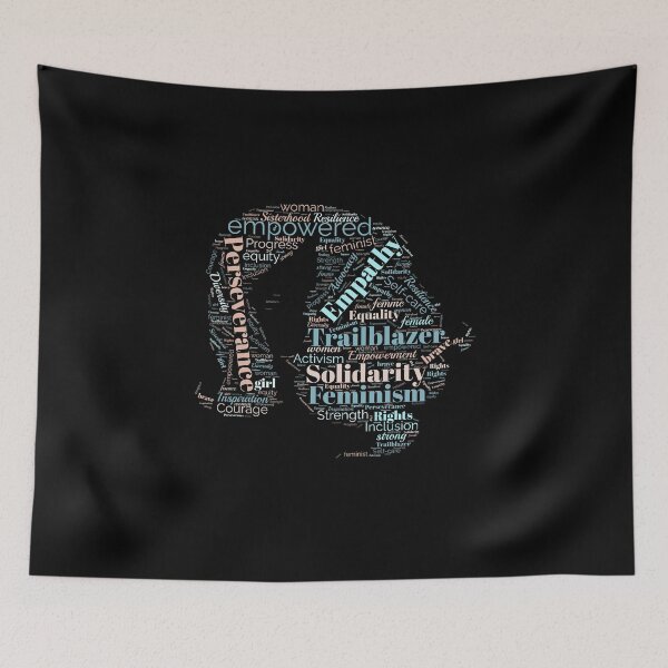 Item preview, Female Head Word Art - International Women's Day designed and sold by Trinket-Trickster.