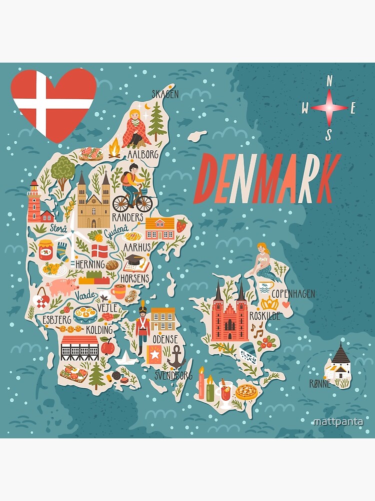 Denmark Blanket - Denmark MapoBlanket - Denmark Mapo- Denmark Airbnbo- Denmark Gift - Gift 2024 for Denmark Native