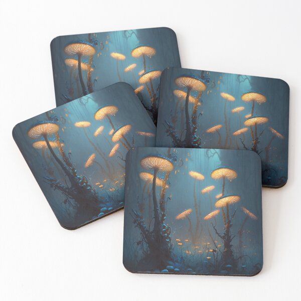 Item preview, Bioluminescent Mushrooms designed and sold by GenerationGems.