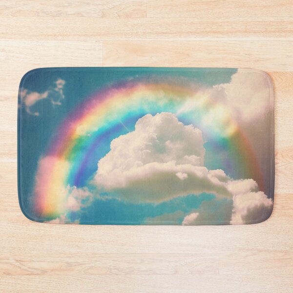 Item preview, Colorful Rainbow in a Blue Sky with Puffy Whilte Clouds as a Symbol of Hope and Fortune designed and sold by Dragonstrom.