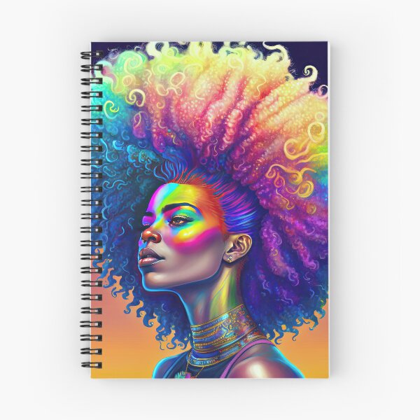 Item preview, Rainbow Afro Woman 2:3 designed and sold by SpiritRainbow.