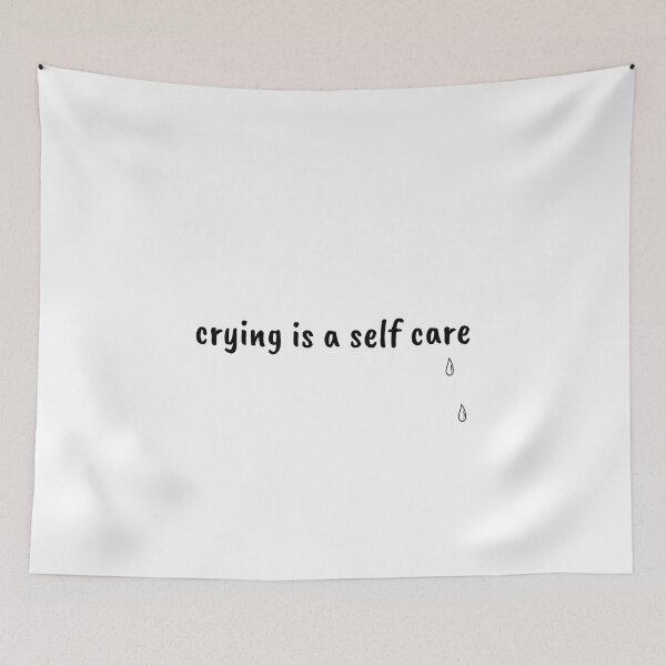Item preview, crying is a self care designed and sold by Therapy by Sen.