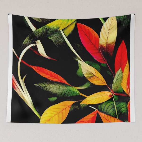 Aperçu de l'œuvre Feuilles tropicales chaudes créée et vendue par MrLacarte.