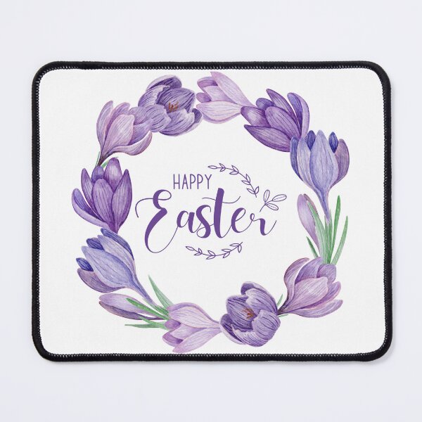 Item preview, Happy Easter Purple Crocus Flower Wreath  designed and sold by silviaol.