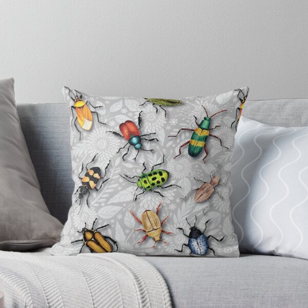 Aperçu de l'œuvre Un tas de coléoptères - motif d'insectes colorés créée et vendue par somecallmebeth.