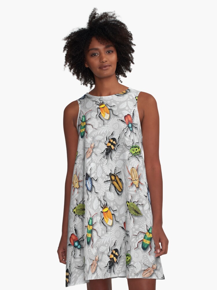 Insect shop print dress