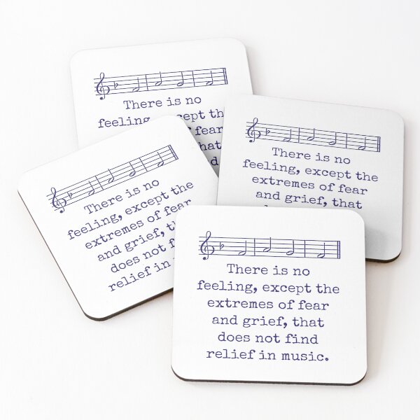 Item preview, There Is No Feeling - Music Quote  designed and sold by CrankyOldDude.