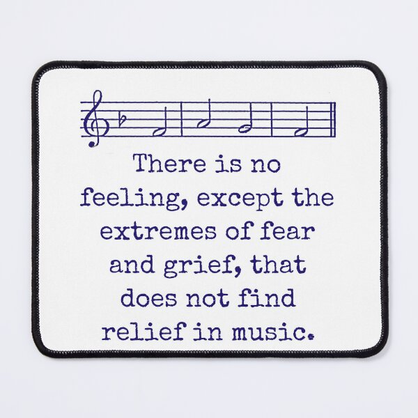 Item preview, There Is No Feeling - Music Quote  designed and sold by CrankyOldDude.