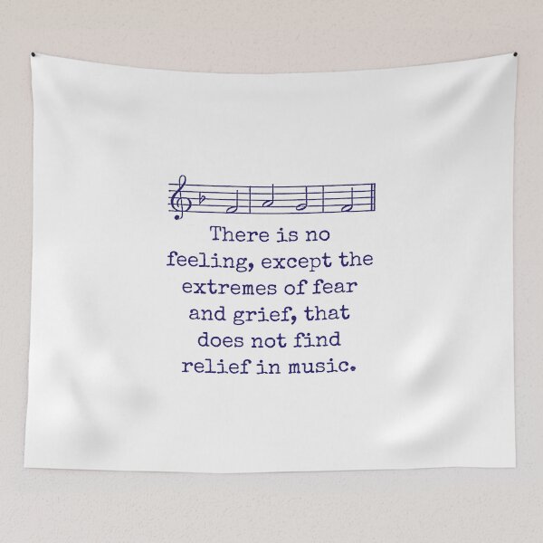 Item preview, There Is No Feeling - Music Quote  designed and sold by CrankyOldDude.