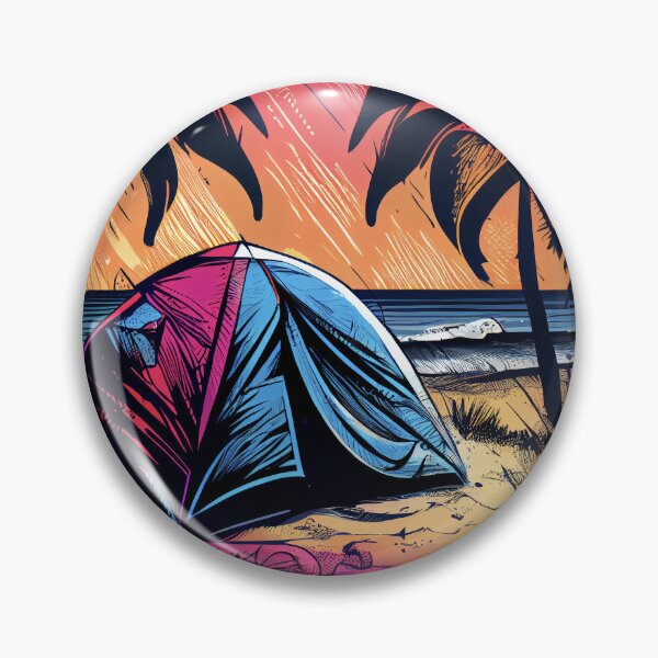 Item preview, Colorful Beach Tent Design - Tropical Vibes designed and sold by DafGole.