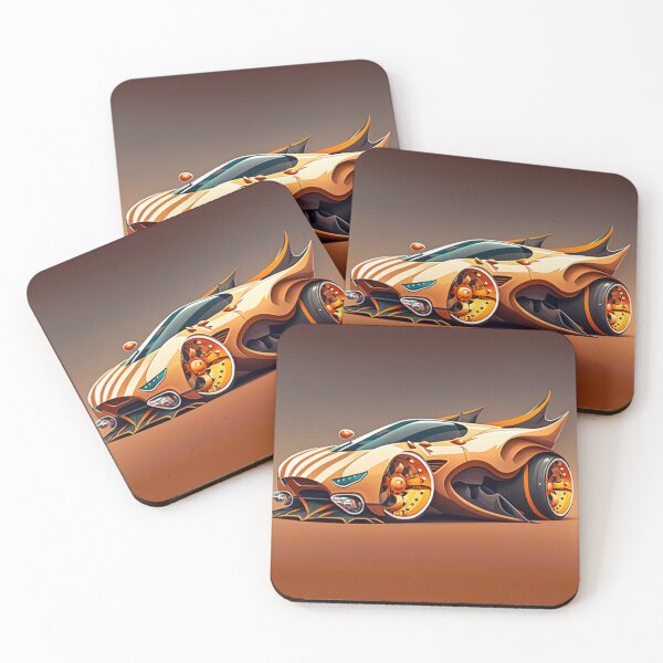 Item preview, Orange Supercar - Cartoon Style Sportscar designed and sold by JoshiexJames.