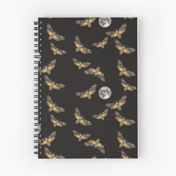 Item preview, Death's Head Moth and Moons Black designed and sold by Ashley Gagnon.