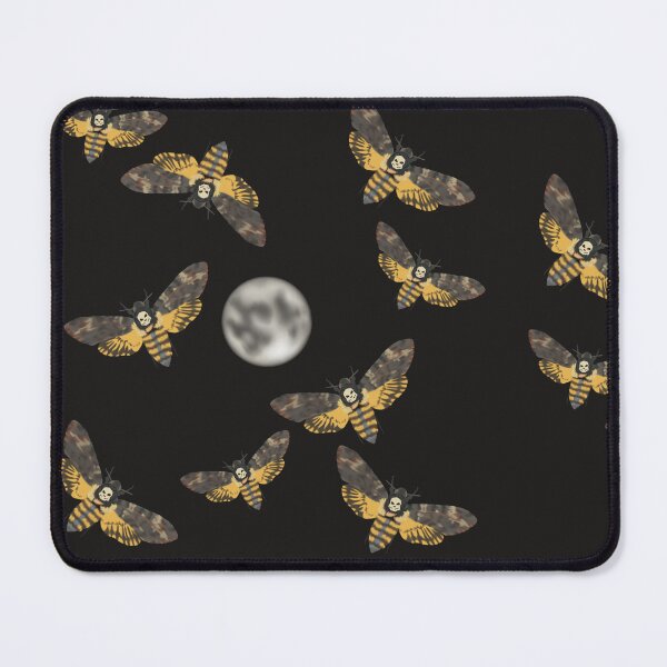 Item preview, Death's Head Moth and Moons Black designed and sold by Ashley Gagnon.