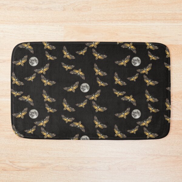 Item preview, Death's Head Moth and Moons Black designed and sold by Ashley Gagnon.