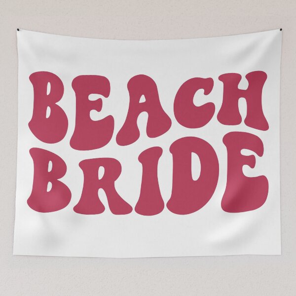 Item preview, Magenta Pink Beach Bride Tropical Beach Retro Bachelorette Party Favor and Gifts designed and sold by mysticblvd.