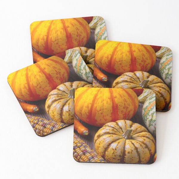 Item preview, Colorful Autumn Pumpkin Stll life With Indian Corn designed and sold by Garry Gay.