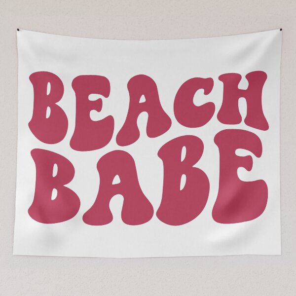 Item preview, Magenta Pink Beach Babe Tropical Beach Retro Bachelorette Party Favor and Gifts designed and sold by mysticblvd.