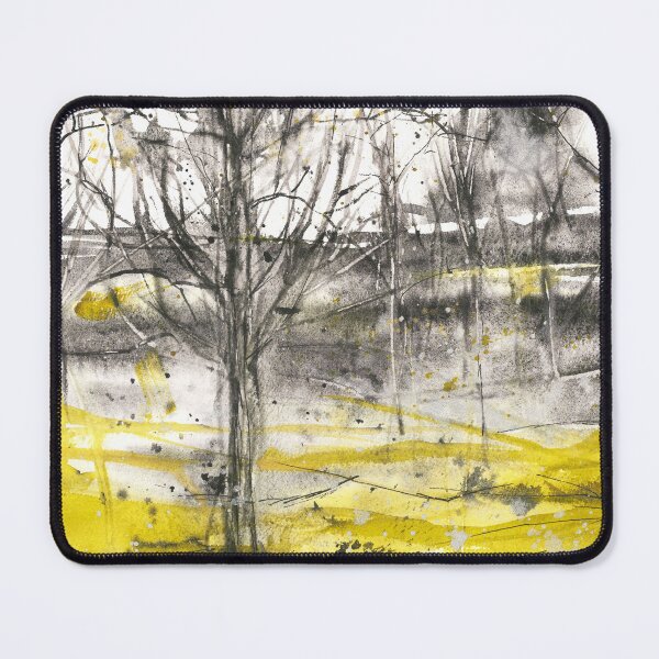Item preview, Nature and landscapes, black and yellow landscape, tree designed and sold by anaozzart.