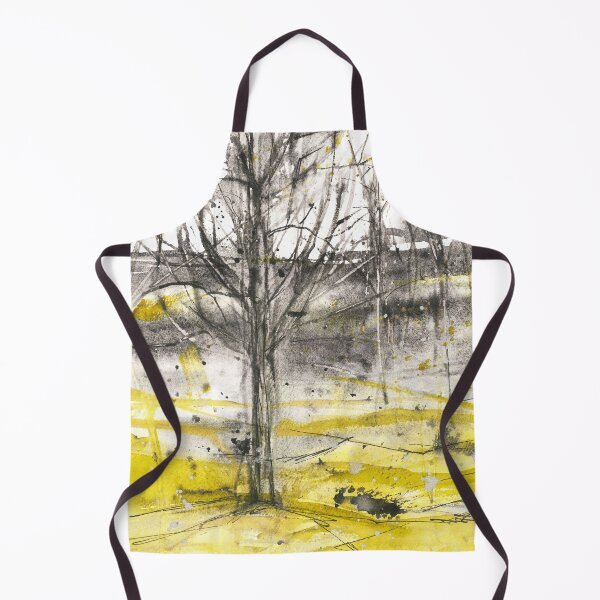 Item preview, Nature and landscapes, black and yellow landscape, tree designed and sold by anaozzart.