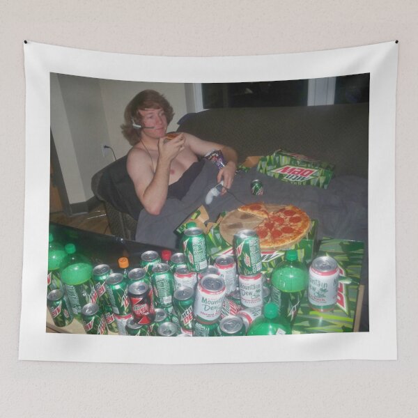 Item preview, pizza and dew designed and sold by MemeOfTheCrop.