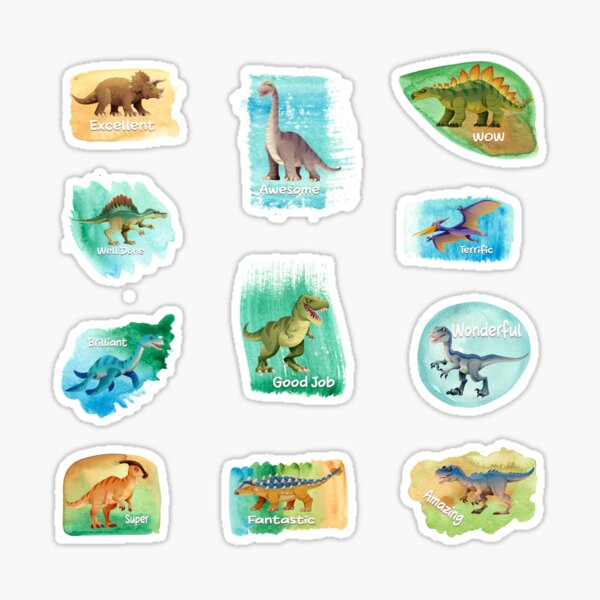 Encouraging Stickers multi pack, 7 Stickers, Reward stickers, Good
