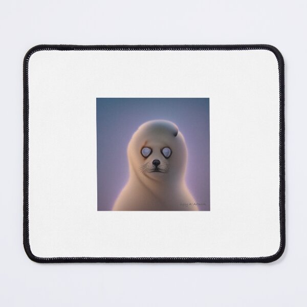 Item preview, Ugly Baby Harp Seal Ghost designed and sold by UglyAIArtwork.
