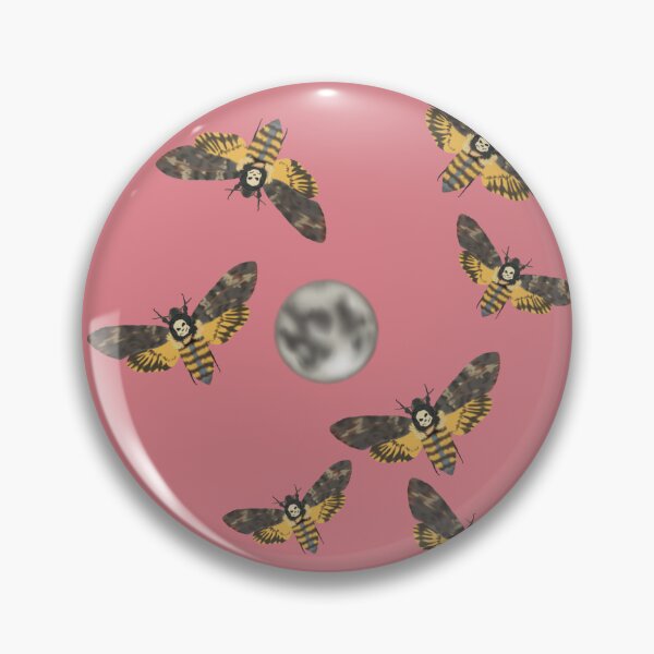 Item preview, Death's Head Moth and Moons Pink designed and sold by Ashley Gagnon.