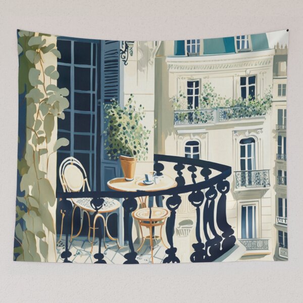 Item preview, Parisian Terraces IV designed and sold by RoseAesthetic.