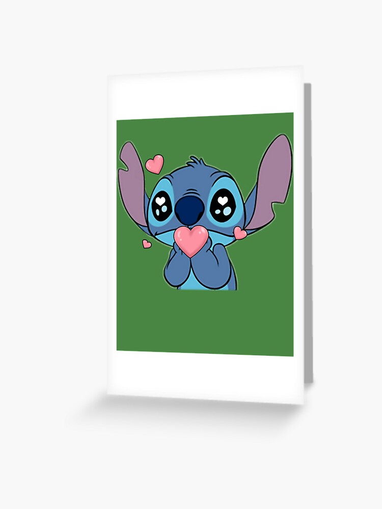 Stitch et Lilo Stitch Angel Love | Carte de vœux
