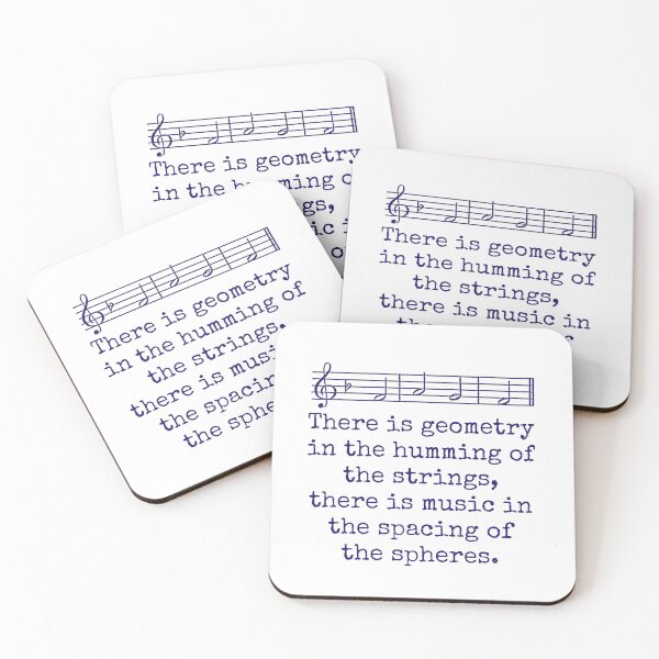 Item preview, There is Geometry In The Humming - Music Quote  designed and sold by CrankyOldDude.