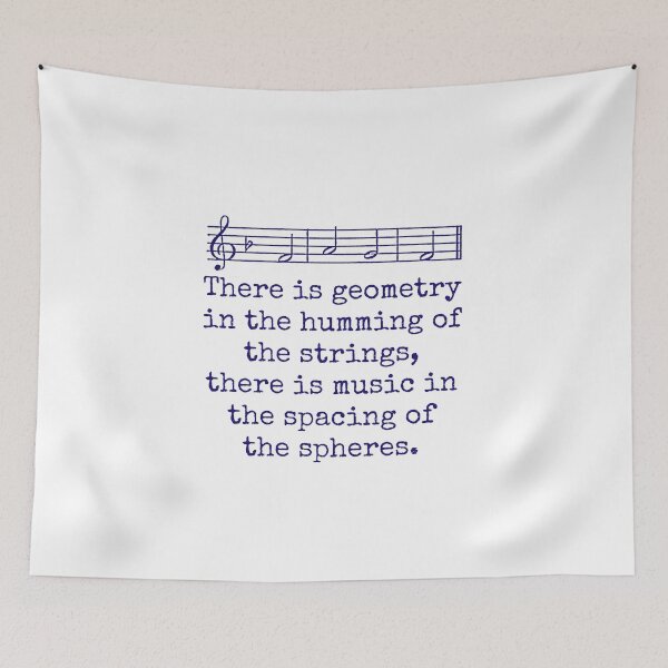 Item preview, There is Geometry In The Humming - Music Quote  designed and sold by CrankyOldDude.