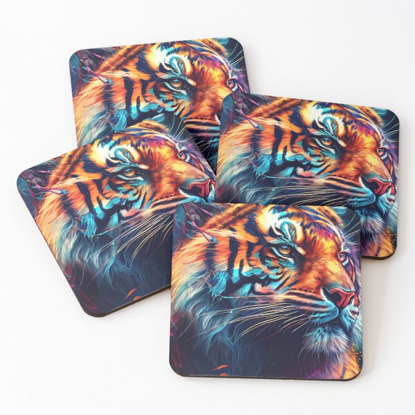 Item preview, Colorful Majestic Tiger Portrait designed and sold by Earth Celebration Designs.