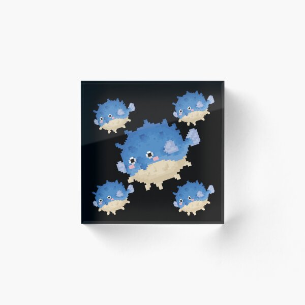 Item preview, Pixelated Pufferfish designed and sold by HopeDetour.