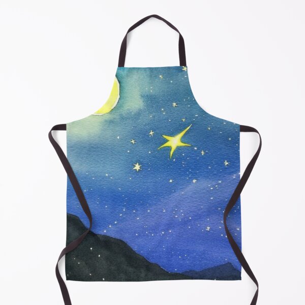 Item preview, Starry Night Sky in Watercolor designed and sold by SquishStitches.