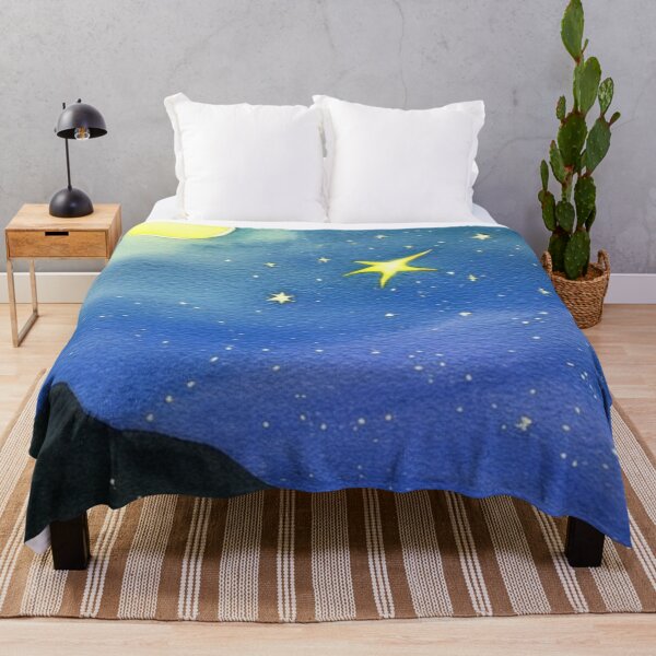 Item preview, Starry Night Sky in Watercolor designed and sold by SquishStitches.