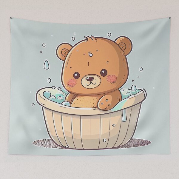 Item preview, Cute Baby Bear Illustration Drawing Nursery designed and sold by unrealartwork.