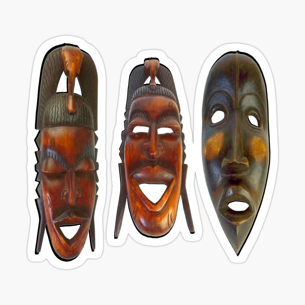 Mask Of Many Faces Poster By Ninuno Redbubble