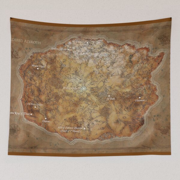 Item preview, Map of Ancient Kalimdor after the ordering of Azeroth designed and sold by The Pathfinders.