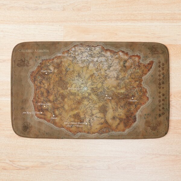 Item preview, Map of Ancient Kalimdor after the ordering of Azeroth designed and sold by The Pathfinders.