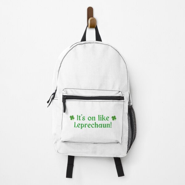 Item preview, It's on like Leprechaun | 4-Leaf Clover | March 17th | Green Beer | Drunk | Light Background designed and sold by SidefatSayings.