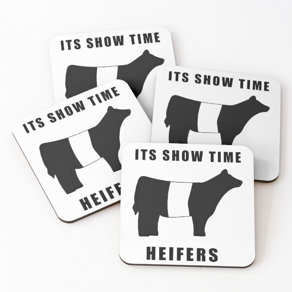 Item preview, ITS SHOW TIME HEIFERS Belted Galloway Black and white  designed and sold by Horsequeenozie.
